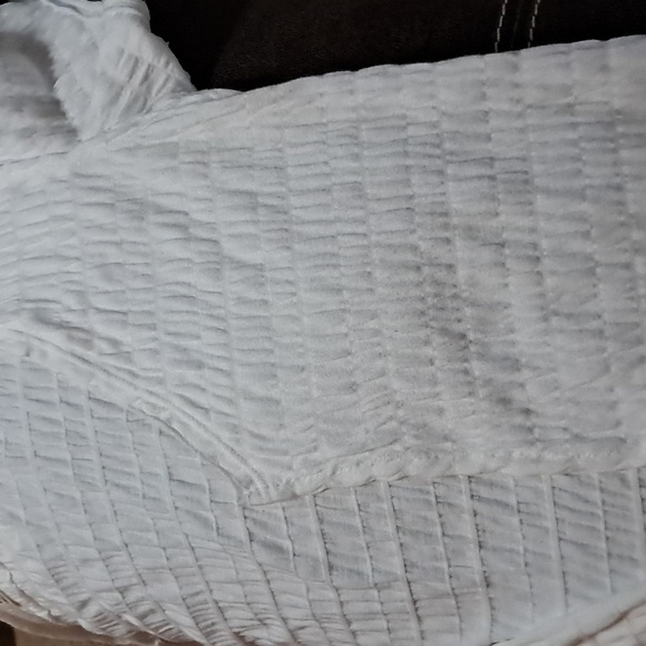 Free People Smocked Open Front Cardigan  Top Size L - Picture 7 of 8